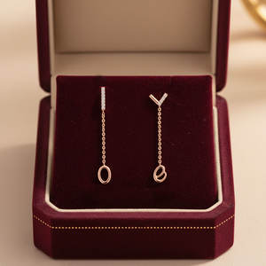 Pendientes de Oro Rosa Sólido de 18K con Diamantes Naturales Reales, Diseño Moderno y Simple, Certificaciones de Calidad, Joyería Fina, Regalo para Mujer - Product Image 4