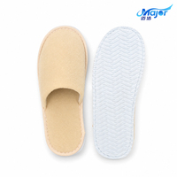 Chaussons d'hôtel jetables en tissu éponge à bout fermé, économiques, en gros, pour voyages, fournitures de salle de bain et équipements de chambre