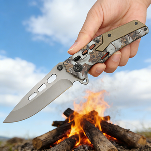 Cuchillo Plegable de Acero Inoxidable Personalizable para Exteriores, <span class=keywords><strong>Cuchillos</strong></span> de Supervivencia para Camping y Defensa Personal, <span class=keywords><strong>Cuchillos</strong></span> Afilados para Cortar y Abrir Paquetes - Product Image 2