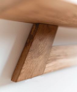 소박한 삼각형 기하학적 플로팅 선반 수제 오크 나무 벽 장식 홈 장식 디스플레이 선반 욕실 삼각형 선반 - Product Image 6