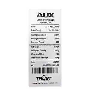 AUX 4hp 36000BTU Floor Standing Air Conditioner With Stand Alone Ac Units for 400 Sqft Aircon R410a for Ghana Nigeri Climatiseur - Product Image 4