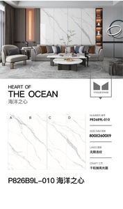 烧结石材大理石外观的耐用现代设计墙板瓷砖，适用于卧室、餐厅、家庭办公室 - Product Image 5