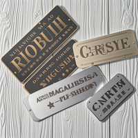 Insigne personnalisé en laiton gravé au laser plaques en laiton plaque signalétique en aluminium anodisé logo étiquette ss plaque signalétique en métal en acier inoxydable