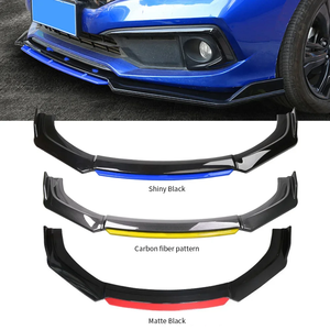 Universale auto ABS anteriore paraurti labbro Splitter veicolo in fibra di carbonio Kit corpo anteriore paraurti labbro anteriore di alta qualità per auto - Product Image 2