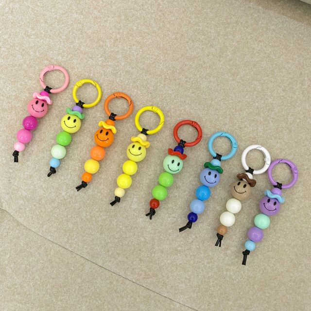 Original INS Style Colorful Smiley Face Acrylic Charm, Cute Pendant for Phone, Bag, Handbag, Car Keychain Fashion Accessories