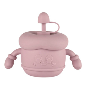 Hercules bébé Silicone formation tasse étanche Portable enfant en bas âge Sippy tasses antidérapant poignée tout-petits paille bouteille d'eau alimentation - Product Image 1