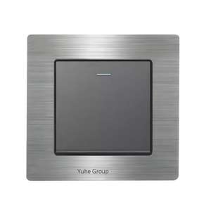 Interruptor de Pared Táctil Bipolar Multifuncional de 10A, Acero Inoxidable, IP22, Universal para UE/Reino Unido - Product Image 1