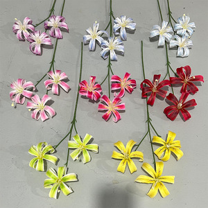 Ramo de Flores de Lirio Artificial, Decoraciones de Boda Hechas a Mano con Seda, Arreglo para Piso - Product Image 2