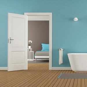 스페인어 스타일 맞춤형 표면 처리 타원형 패널 나무 문 용 새틴 마감 황동 색 아연 합금 도어 핸들 잠금 장치 - Product Image 6