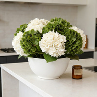 Hydrangeas Artificiels Effet Naturel pour Décoration d'Automne – Fleurs Décoratives pour Mariages d'Automne, Événements et Fêtes