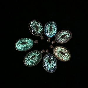 Collar de cadena <span class=keywords><strong>con</strong></span> cuentas de ámbar luminoso de 30*40mm al por mayor, inspirado en un colgante antiguo de insecto que brilla en la oscuridad - Product Image 6
