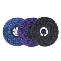 Violet noir bleu 100mm 115mm 125mm disque propre et dénudé OEM et OBM pris en charge pour la réparation et l'enlèvement de la poussière de peinture de voiture