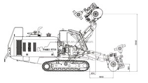KT12 cingolato idraulico DTH trapano macchina sabbiatura foro cava roccia di perforazione per la vendita - Product Image 5
