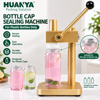 Machine de bouchage manuelle pour bouteilles en plastique, outil de scellage rapide à commande manuelle, bouchonneuse de bouteilles légère et portable