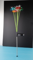 Lumière solaire décorative en forme de fleur pour pelouse, éclairage d'ambiance pour jardin, cour, IP44 étanche, 6 pièces, lumière solaire de jardin en forme de fleur