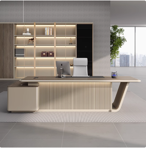 Bàn làm việc văn phòng hiện đại, cao cấp, kiểu chữ L dành cho giám đốc, lãnh đạo, quản lý - Product Image 1