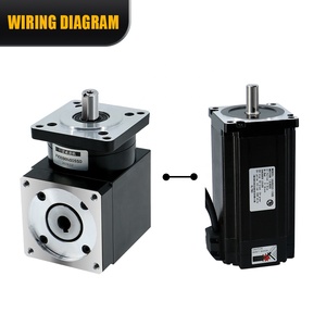 Relación de caja de cambios Nema34 3 4 5 6 Ángulo recto 90 grados Reductor de caja de cambios planetario Reductor de engranajes Nema 34 - Product Image 5