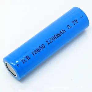 批发工厂价格锂18650 3.7V 1200毫安时锂离子NCM电池用于发光二极管/扬声器/灯