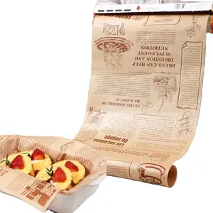 Heißer Verkauf Fett dichte öl beständige/wasserdichte Lebensmittel verpackung Brot Back papier blätter anpassen Größe und Bild