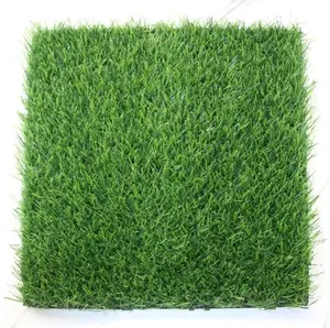 Hebei rumput sintetis hijau musim gugur 50mm, rumput buatan tanpa infus untuk lapangan sepak bola