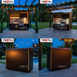Isla de Cocina Modular de Lujo para Exteriores, Impermeable, con Gabinetes de Aluminio para Parrilla, Ideal para Jardines, Resorts Ecológicos y Villas - Product Image 2