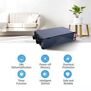 Sistema de Deshumidificación de Aire Fresco con Recuperación de Energía/Calor de 98 L/Dh, Deshumidificador de Aire Inteligente para Toda <span class=keywords><strong>la</strong></span> Casa, Secador de Aire para Centros de Datos y Laboratorios - Product Image 4
