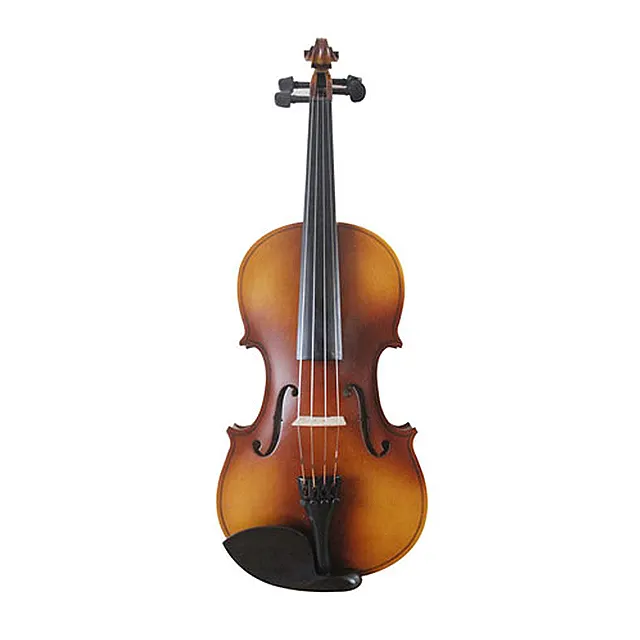 Violon d'étudiant en bois massif de haute qualité, vente en gros de 4/4, violon d'érable en contreplaqué fait à la main bon marché avec accessoires