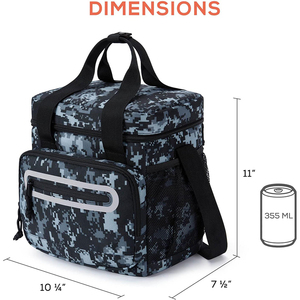 Free Sample Durable Portable Large Waterproof Insulated 24L Lunch Box Soft Cooler <b>Cooling</b> Tote <b>Bag</b> for Adults - Product Image 6