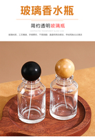 Botol Semprot Parfum Mini Isi Ulang dari Kaca dengan Pompa dan Tutup Semprot, Warna & Bentuk Kustom 30ml/50ml/100ml