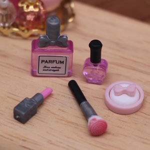 Xicheng Dollhouse Mini Dressing, <span class=keywords><strong>Rouge</strong></span> <span class=keywords><strong>à</strong></span> lèvres, Parfum, Poudre Compact, Peinture BJD Miniature Scene Prop Model - Product Image 3