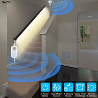 Double bande lumineuse de détecteur de mouvement pour l'intérieur Lampe d'escalier à LED enfichable avec double détecteur de mouvement Corps de lampe PCB