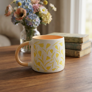 New Design Ceramic Porcelain Milk Mug <b>Large</b> Capacity Floral Pattern Dishwasher & Microwave <b>Safe</b> Factory Direct Sale - Product Image 3