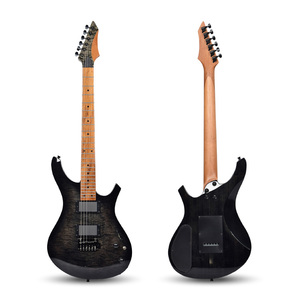 Guitare la plus vendue avec plusieurs panneaux de couleur, finition peinte, petit pont vibrato à double bras et interrupteur à 5 positions - Product Image 2