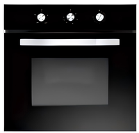 Four à convection électrique encastrable 70L avec porte vitrée à isolation sous vide, air circulant, minuterie, grill, barbecue, cuisson et décongélation