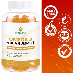 Complément alimentaire en bonbons à l'orange Omega 3 DHA OEM, favorise la flexibilité des articulations, la santé cardiaque et la maintenance cognitive du cerveau - Product Image 5