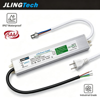 Alimentation électrique AC/DC DC12V DC24V 24W 36W 48W 60W IP67 étanche pour bande LED, éclairage de miroir CE SAA