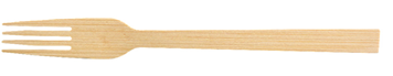 Durable 6.7 Inch Biodegradable Disposable Cutlery Bamboo Eco Friendly