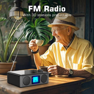 Lecteur <span class=keywords><strong>CD</strong></span> Bluetooth haute puissance avec <span class=keywords><strong>radio</strong></span> FM, entrée USB, carte TF, entrée AUX, lecteur <span class=keywords><strong>CD</strong></span> stéréo rétro rechargeable pour la maison, la bibliothèque, un cadeau - Product Image 4