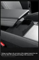 Pour Tesla Model 3/Y/YL 2025 – Organisateur de console centrale en silicone pour lunettes et rangement – Étanche et facile à nettoyer pour l'intérieur