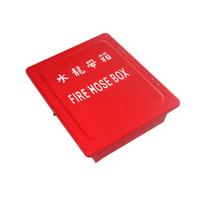 Boîte de rangement pour tuyau d'incendie en fibre de verre rouge et blanc, étanche, produit de sécurité incendie, fourni par l'usine