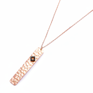 Martillado forma estrecha colgante cuadrado encanto turco venta al por mayor hecha a mano joyería de plata 925 - Product Image 2