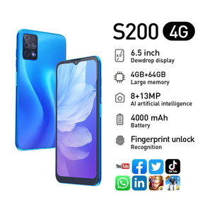 Launch-teléfono móvil 4G con reconocimiento de huella dactilar, smartphone con pantalla de 6,52 pulgadas, 4GB + 64GB, cámara de 8MP + 13MP, desbloqueado, Batería grande de 4100mAh, modelo ININ ix style Waterdrop - Product Image 2