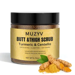 Custom Butt Scrub Wash Turmeric Centella Acne Clearing Treatment Booty Scrub Body Exfoliator