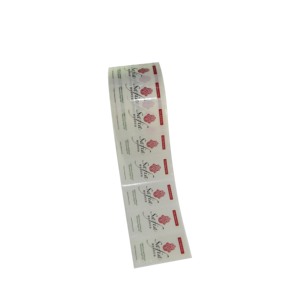 Tùy chỉnh vinyl trong suốt tinh dầu chai PVC dính Sticker - Product Image 1