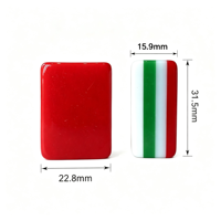 Ensemble de Mahjong Américain Premium, Tuiles de Mahjong en Acrylique de Noël avec Supports, Tapis et Sacs, Accessoires Complets pour Soirées de Jeu