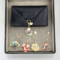 Accessoires d'anime, personnage de dessin animé Satoru Gojo, pendentif en alliage de zinc gaufré, porte-clés en métal, Halloween, 3,5 cm * 5 cm, forme irrégulière