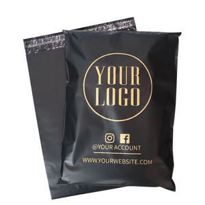Tùy chỉnh in Logo Matte <span class=keywords><strong>Poly</strong></span> Đen bưu phẩm Bưu Chính phong bì Cảm ơn bạn nhựa quần áo gói vận chuyển túi với logo - Product Image 6