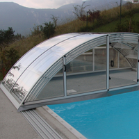 Couverture automatique de piscine électrique pour enclos de piscines et patios automatisés