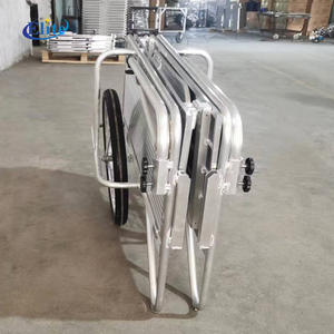 Chariot de jardin en aluminium - Chariot pliable robuste pour les travaux de jardinage, les jardins potagers et le bricolage à domicile - Product Image 6