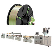 Ligne de production d'extrusion automatique à haute vitesse à vis unique pour filaments PLA/TPU/PETG/PP/Nylon, machine à monofilament et film.